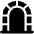 Tunnel Arc Gate Icon from Plump Solid Set