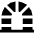 Tunnel Arc Gate Icon from Sharp Solid Set