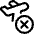 Flight Airplane Declined Xmark Circle Icon from Ultimate Regular Set
