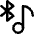 Media Bluetooth On Icon from Core Line Set