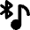 Media Bluetooth On Icon from Core Solid Set