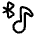 Media Bluetooth On Icon from Plump Line Set