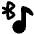 Media Bluetooth On Icon from Plump Solid Set