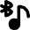 Media Bluetooth On Icon from Flex Solid Set