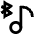 Media Bluetooth On Icon from Sharp Line Set