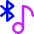 Media Bluetooth On Icon from Core Neon Set