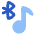 Media Bluetooth On Icon from Plump Flat Set