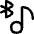Media Bluetooth On Icon from Flex Line Set