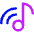 Music Cast Icon from Core Neon Set