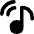 Music Cast Icon from Flex Solid Set