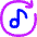 Music Playlist Refresh Sync Icon from Flex Neon Set