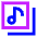 Play List 5 Icon from Sharp Neon Set