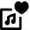 Playlist Favorite Heart Icon from Nova Line Set