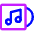 Song Music Album Icon from Core Neon Set