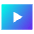 Video Player Solo Icon from Sharp Gradient Set