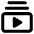 Video Playlist Subscription Icon from Core Remix Set