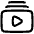 Video Playlist Subscription Icon from Plump Line Set