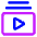 Video Playlist Subscription Icon from Core Neon Set