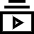 Video Playlist Subscription Icon from Sharp Line Set