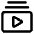 Video Playlist Subscription Icon from Core Line Set
