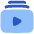 Video Playlist Subscription Icon from Plump Flat Set