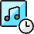 Playlist Clock Icon from Ultimate Colors Set