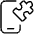 Module Phone Puzzle Icon from Ultimate Light Set