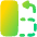 Rotate Content Left Icon from Plump Gradient Set