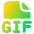 File Gif Icon from Plump Gradient Set