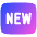 Tag New Square Icon from Plump Gradient Set
