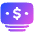 Bill Dollar 1 Icon from Plump Gradient Set