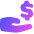 Share Money Dollar Icon from Plump Gradient Set