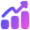 Graph Bar Increase Icon from Plump Gradient Set