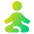 Meditation Icon from Plump Gradient Set