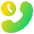Call Time Duration Icon from Plump Gradient Set