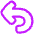 Line Arrow Turn Backward Large Icon from Plump Neon Set