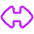 Triangle Arrow Horizontal Large Icon from Plump Neon Set