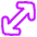 Diagonal Line Arrow 1 Icon from Plump Neon Set