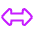 Arrow Horizontal Icon from Plump Neon Set