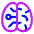 Artificial Intelligence Brain Icon from Plump Neon Set