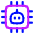 Ai Chip Robot Icon from Plump Neon Set