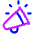 Announcement Megaphone Icon from Plump Neon Set