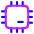 Computer Chip 1 Icon from Plump Neon Set