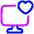 Desktop Favorite Heart Icon from Plump Neon Set