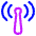 Wifi Antenna Icon from Plump Neon Set