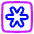 Asterisk Square 2 Icon from Plump Neon Set