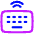 Keyboard Wireless 2 Icon from Plump Neon Set