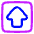 Shift Square Icon from Plump Neon Set