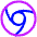 Chrome Logo Icon from Plump Neon Set