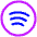 Spotify Logo Icon from Plump Neon Set